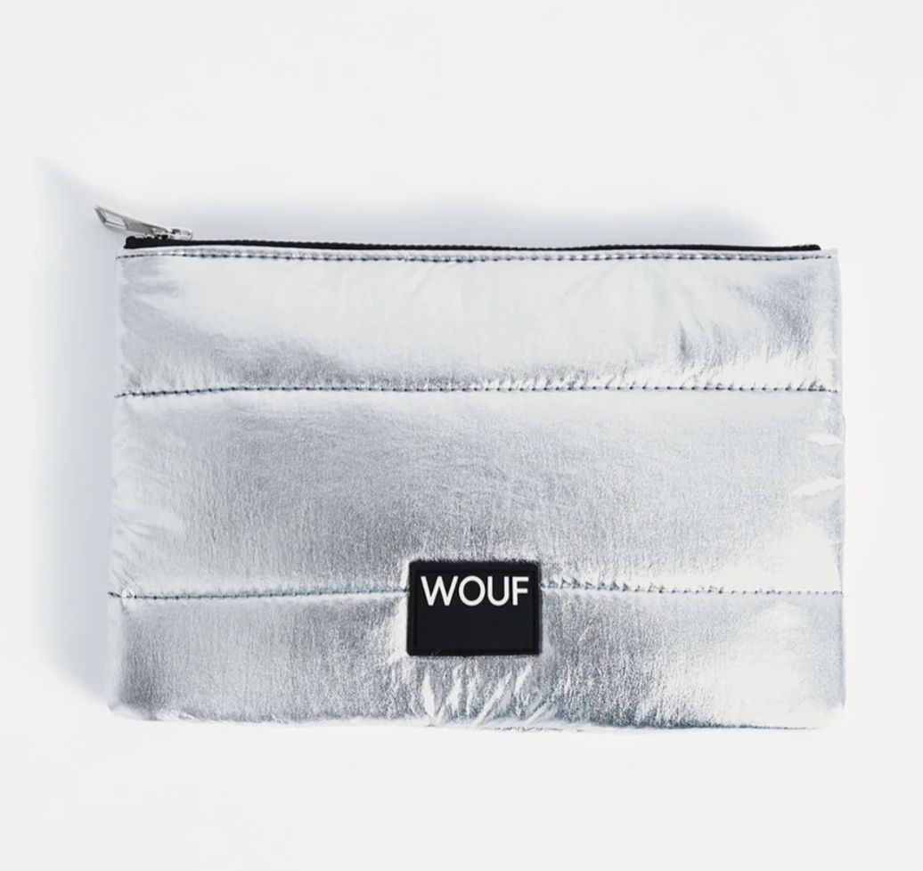 WOUF Silver Glossy Pouch