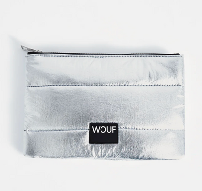 WOUF Silver Glossy Pouch