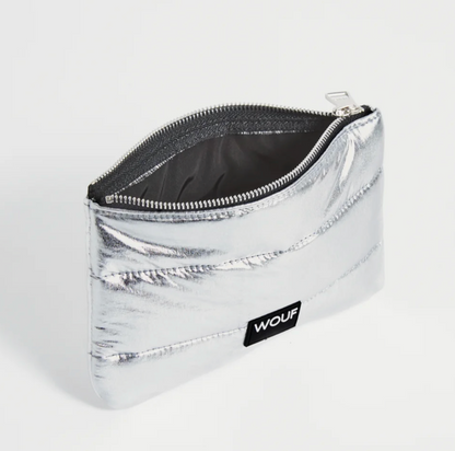 WOUF Silver Glossy Pouch