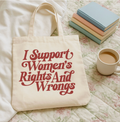 I Support Women Canvas Tote Bag