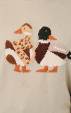 Mallard Duck Graphic Knit Sweater