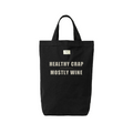 Healthy Crap Mostly Wine - Canvas Tote Bag