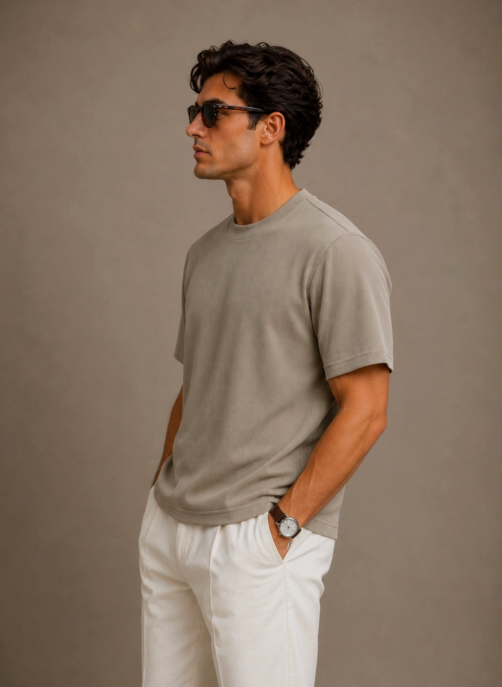 Men's Short Sleeve Textured T-Shirts