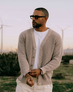 Fisherman Cardigan - Mineral