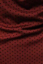 Polka Dot Asymmetrical Cowl Neck Dress
