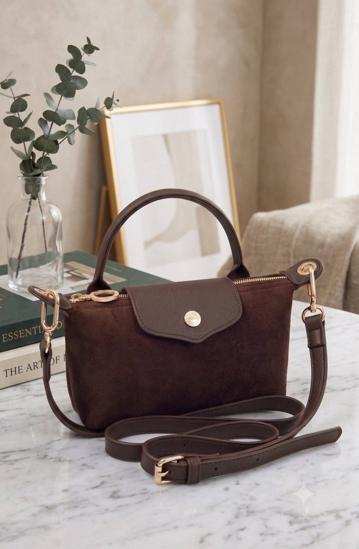 Penny Suede Mini Crossbody Bag