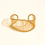 Chantôme 18K Gold Non-Tarnish Woven Cuff Bracelet