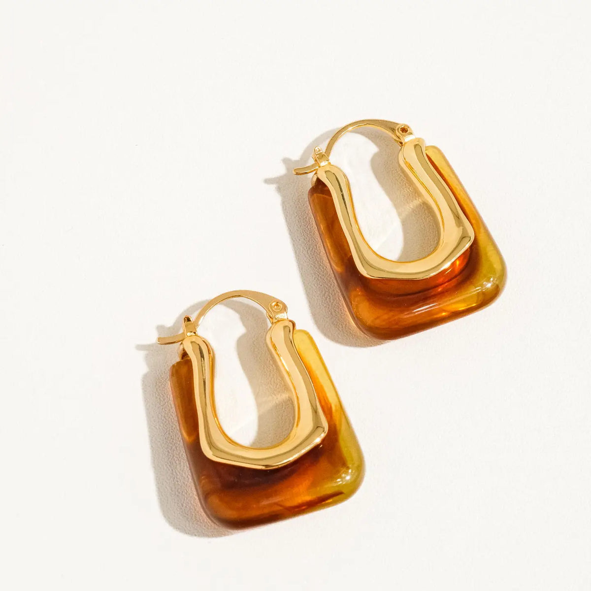 Talia 18K Gold U-Shaped Boho Hoop Earring