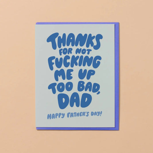 Thanks Dad Funny Father's Day Card