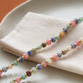 Lyric 18K Gold Non-Tarnish Faceted Bead Boho Necklace