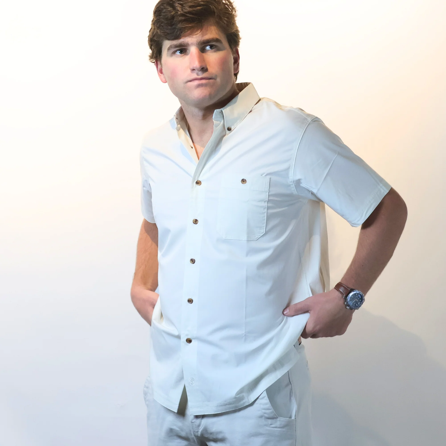 Western Button Down (Pearl)