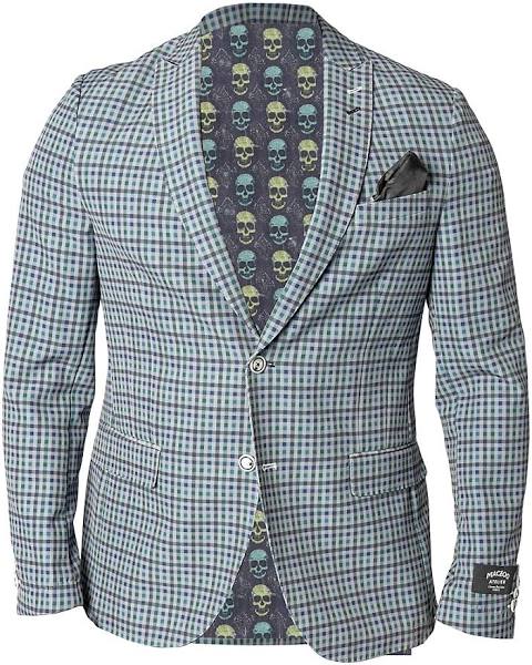 Maceoo Irish Green Gingham Blazer