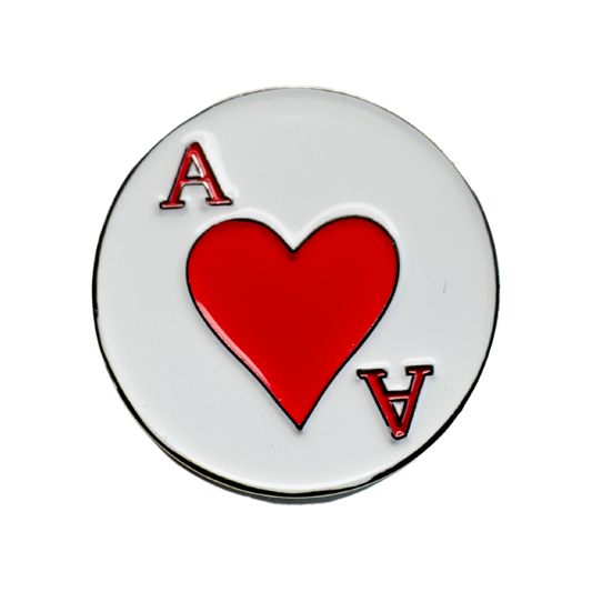 Ace of Hearts - Magnetic Hat Pin